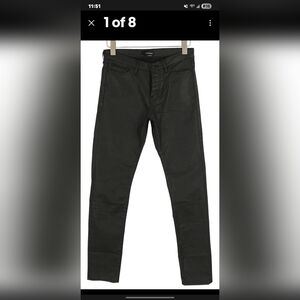 The Kooples Very Black Waxed Skinny Jeans See Mesurements